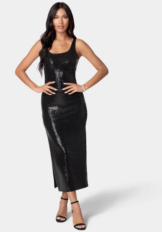 Disco Dot Tank Dress sold by Bebe