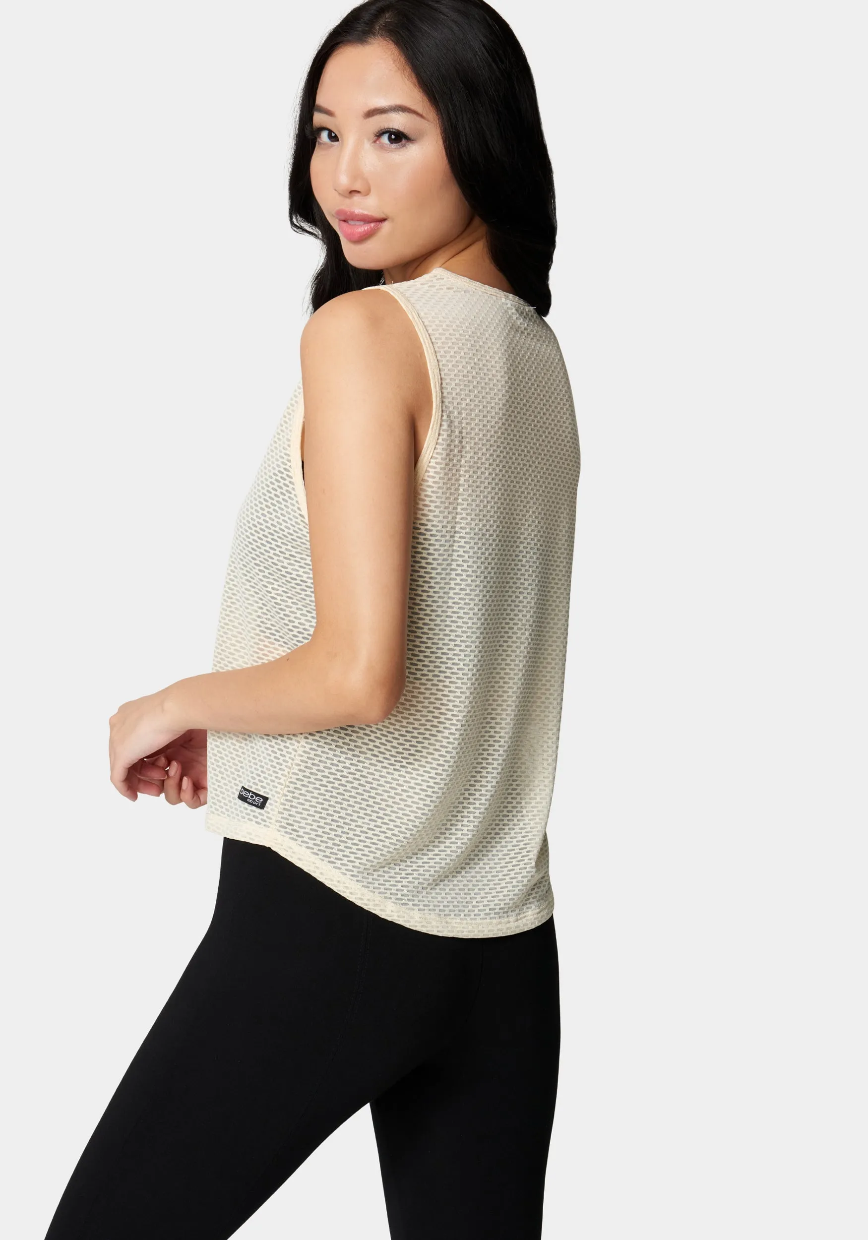 Bebe Logo Mesh Logo Tank sold by Bebe product image thumbnail 3