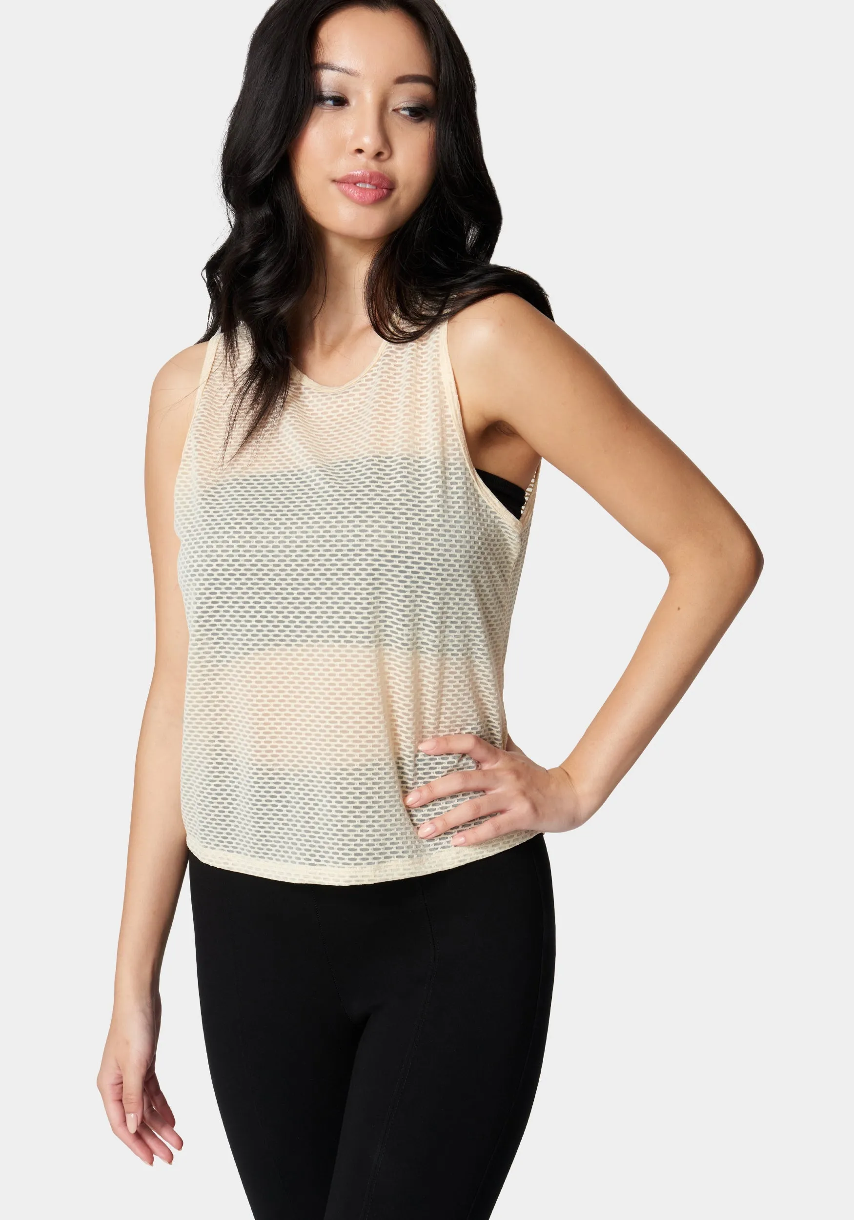 Bebe Logo Mesh Logo Tank sold by Bebe product image thumbnail 2