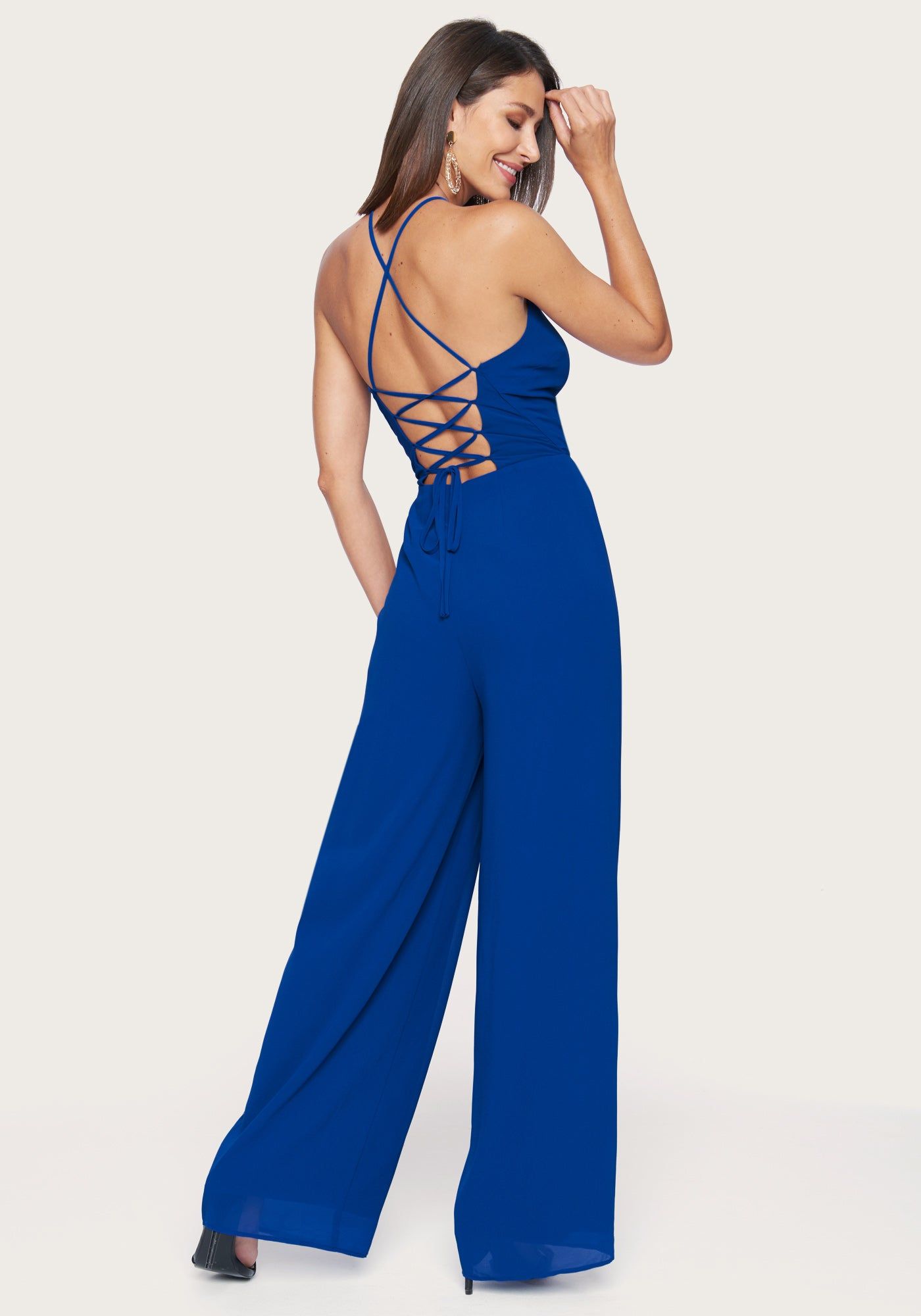 Tie Neck Jumpsuit sold by Bebe product image thumbnail 3