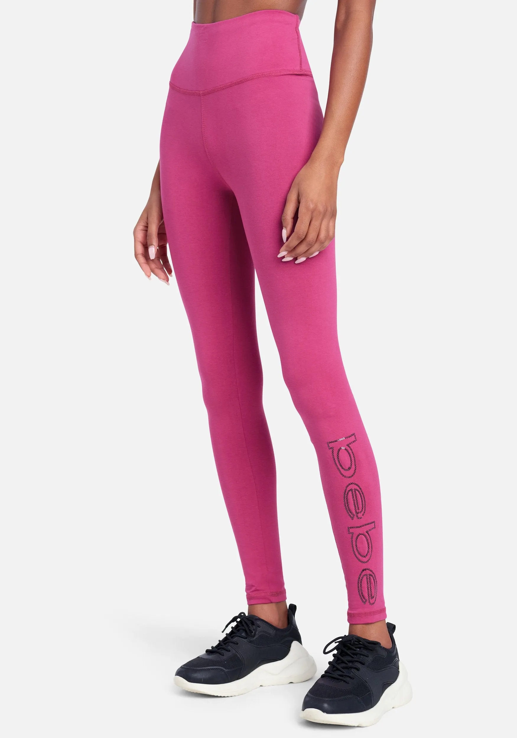 Bebe Sport Sequin Logo Legging sold by Bebe