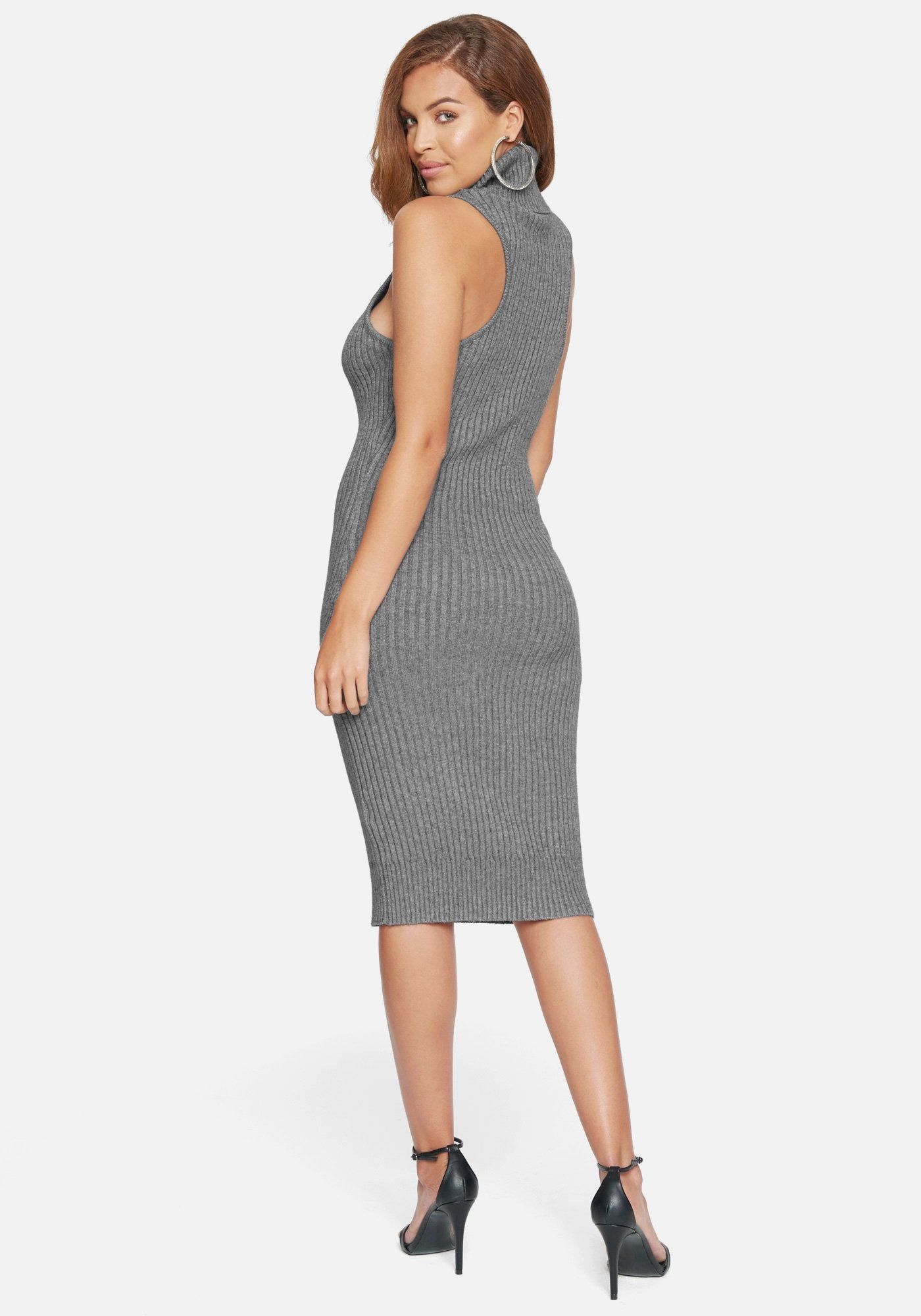 Knit Cowl Neck Midi Dress sold by Bebe product image thumbnail 3