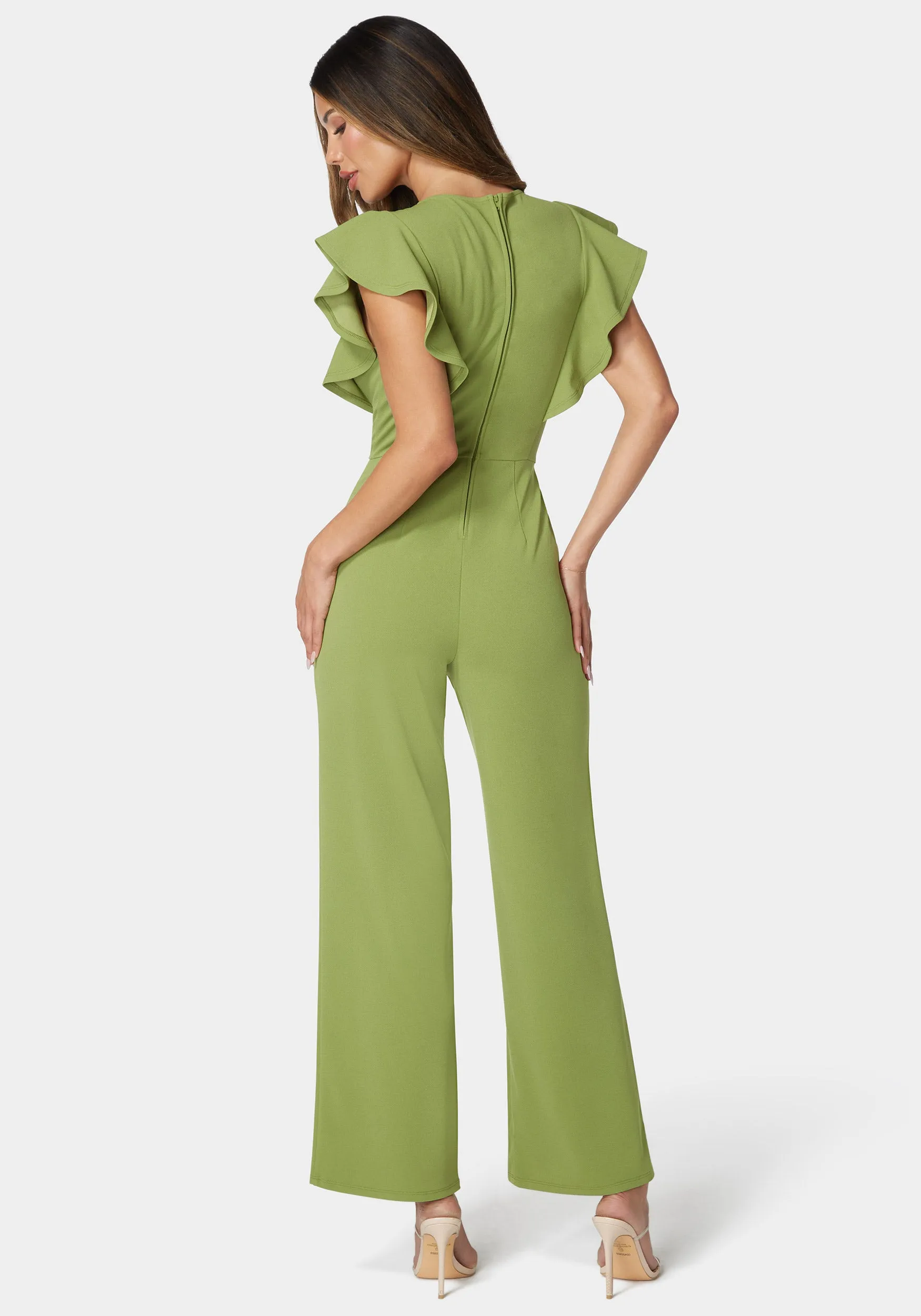 Flutter Sleeve Core Jumpsuit sold by Bebe product image thumbnail 3