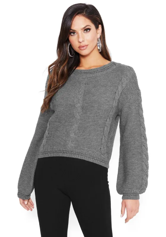 Cable Pullover Sweater sold by Bebe