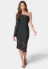 Lace One Shoulder Bandage Dress sold by Bebe