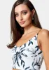 Reversible Satin Chain Strap Lace Up Back Top sold by Bebe