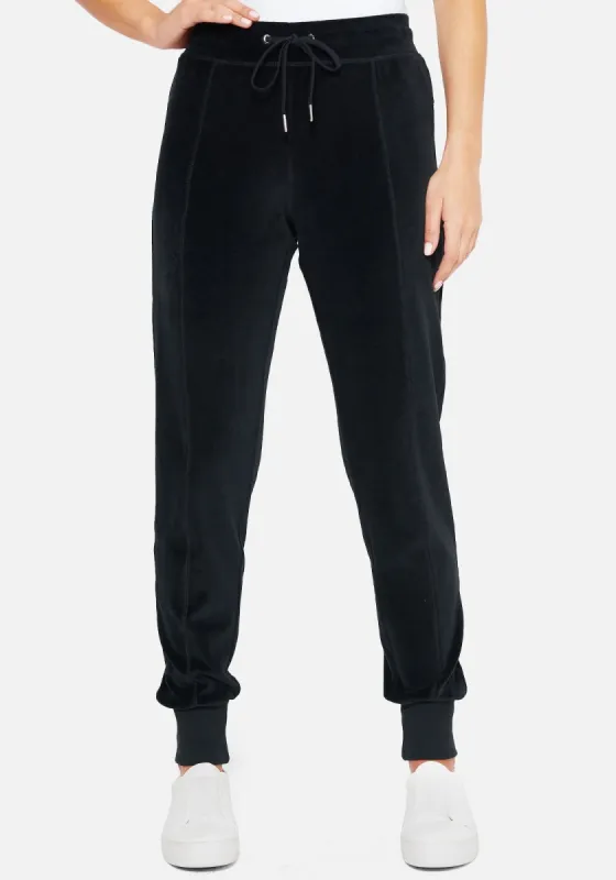 Logo Velour Jogger Pants sold by Bebe
