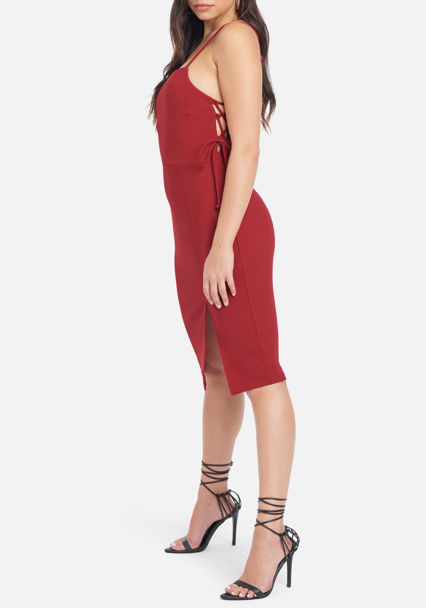 Side Lace Up Slit Dress sold by Bebe product image thumbnail 2