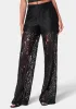High Waist Wide Leg Lace Pant sold by Bebe