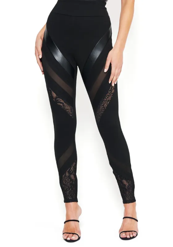 Mixed Media Leggings sold by Bebe