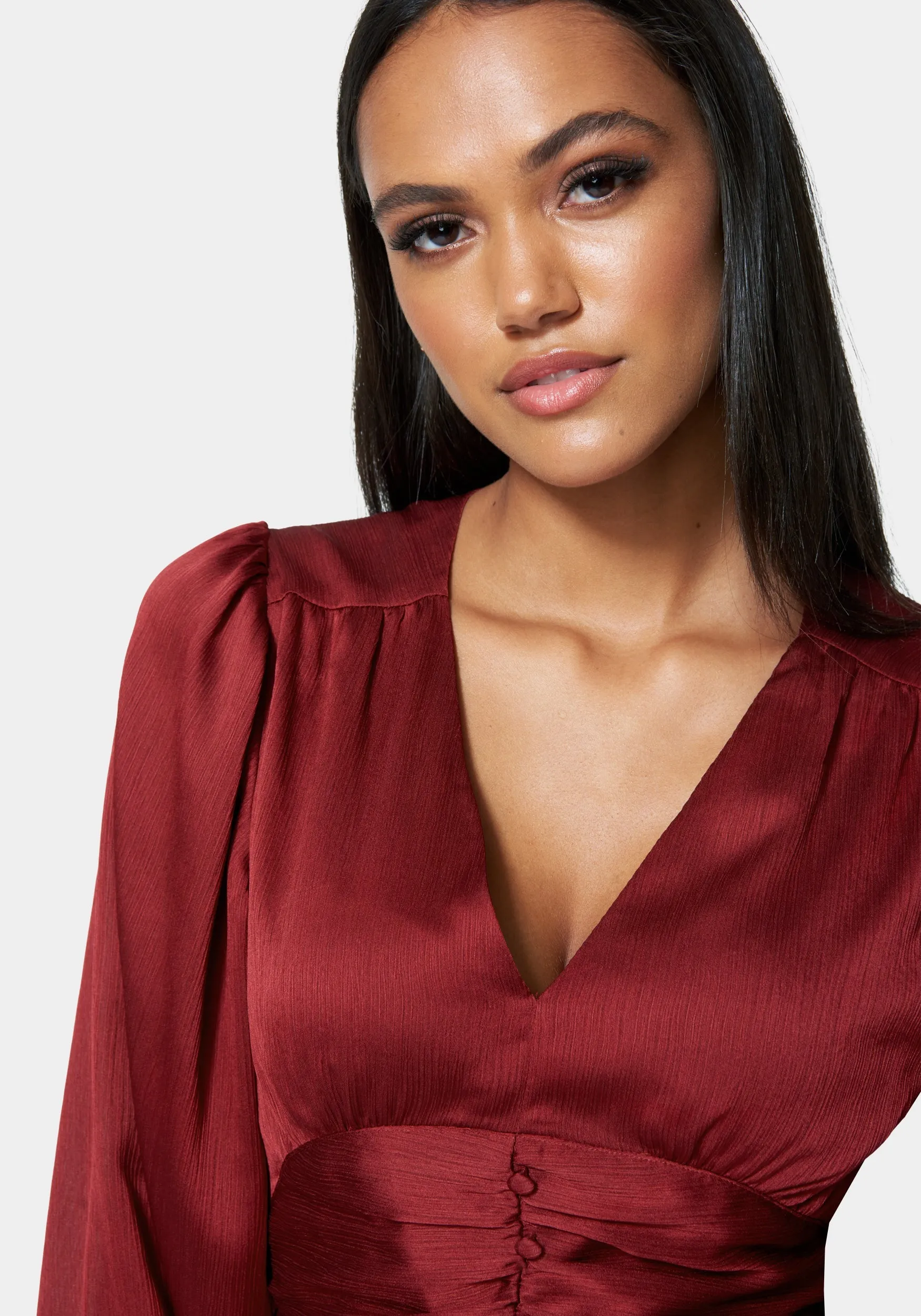 Deep V Front Button Top sold by Bebe product image thumbnail 4