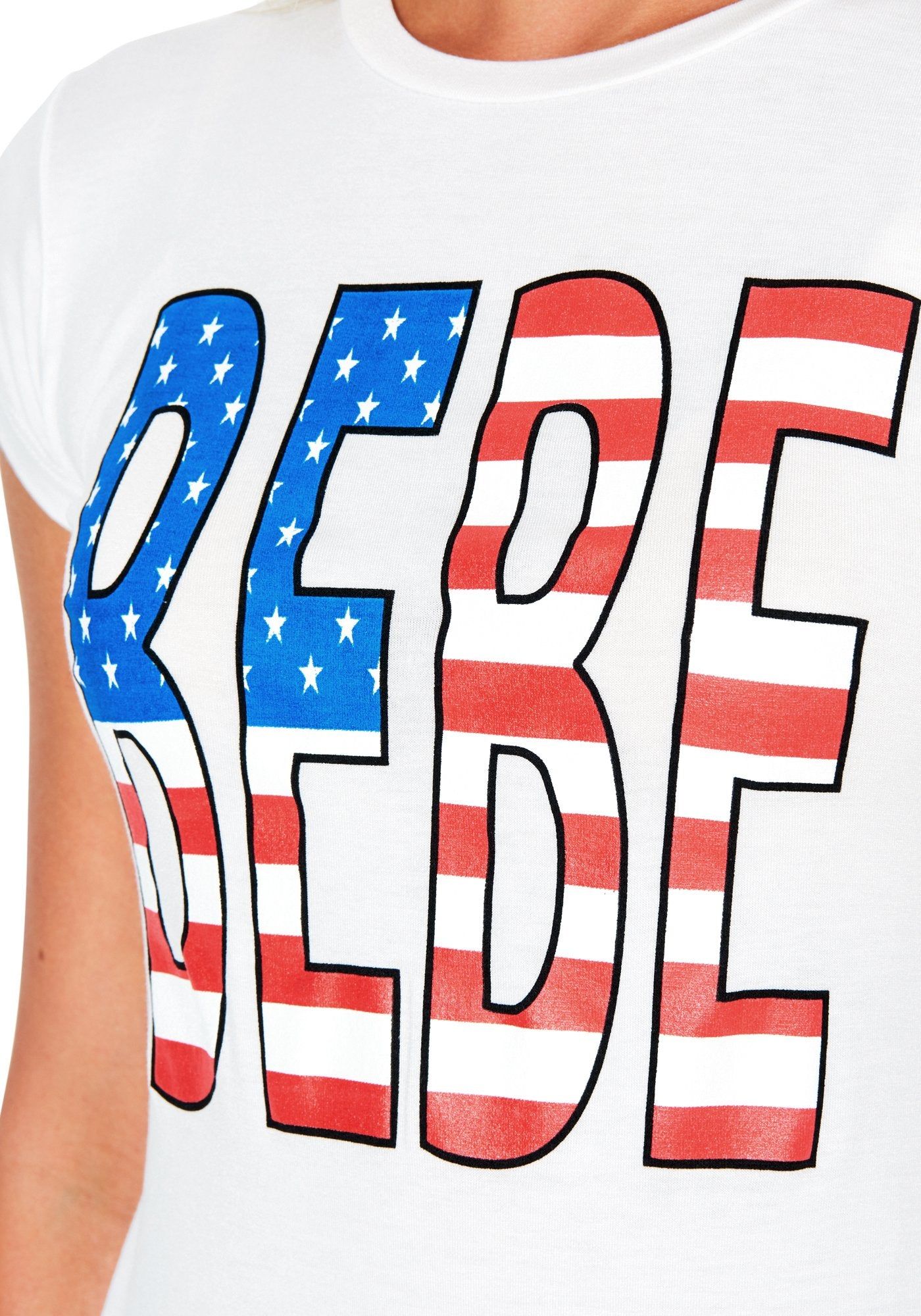 Bebe Logo Patriotic Tee sold by Bebe product image thumbnail 3