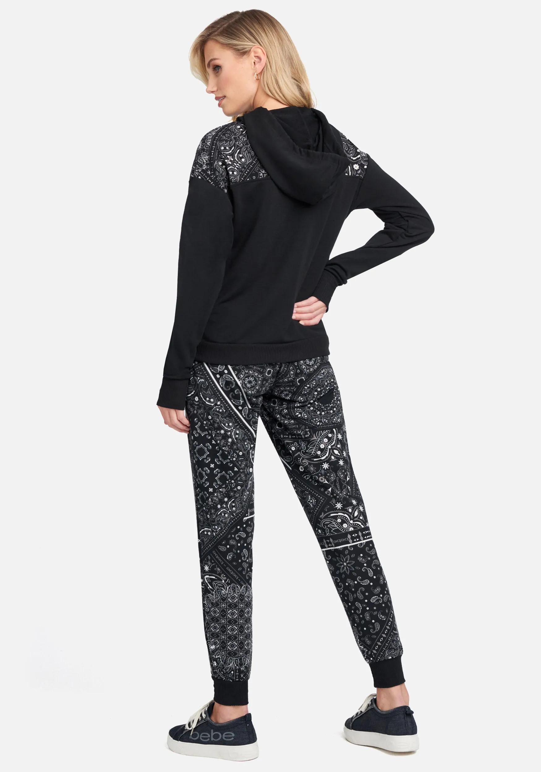Bandana Print Jogger sold by Bebe product image thumbnail 3