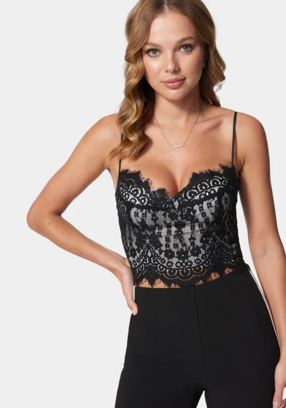 Lace Bustier Top sold by Bebe