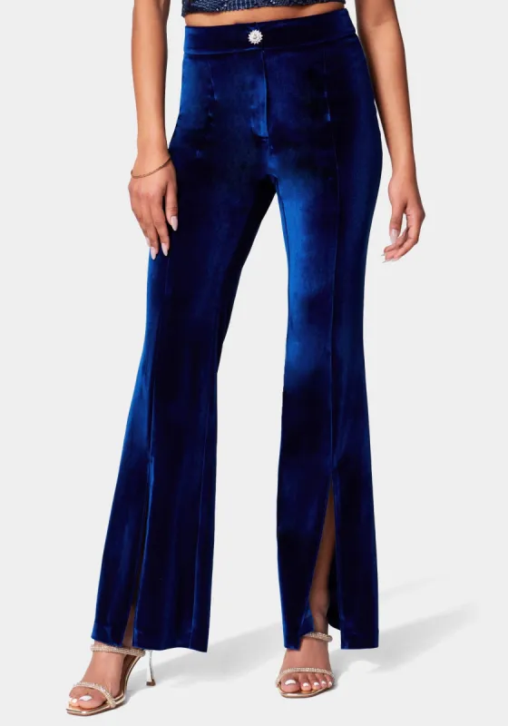 High Waist Velour Wide Leg Pant sold by Bebe