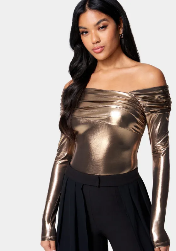 Asymmetric Drape Knit Top sold by Bebe