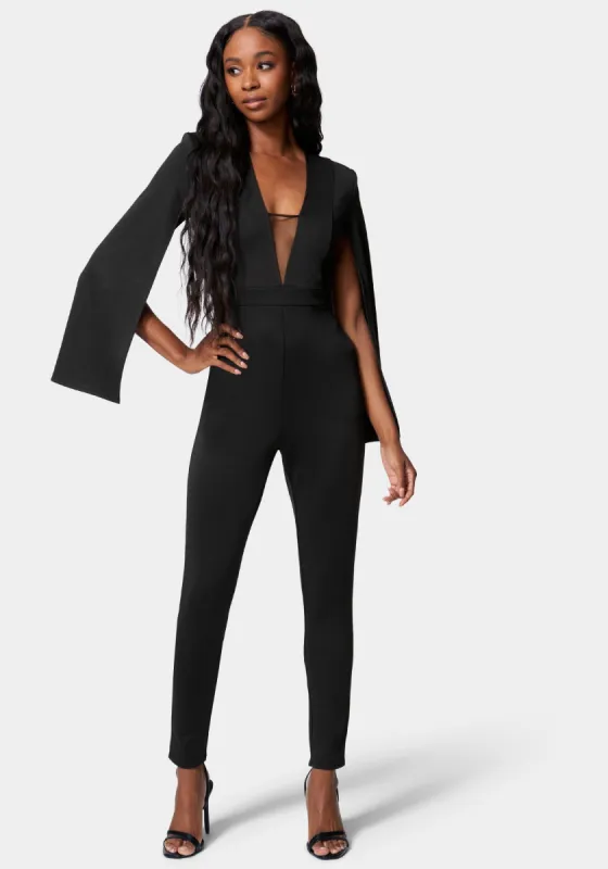 Cape Sleeve Jumpsuit sold by Bebe