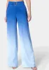 Ombre Satin High Waist Belted Palazzo Pant sold by Bebe