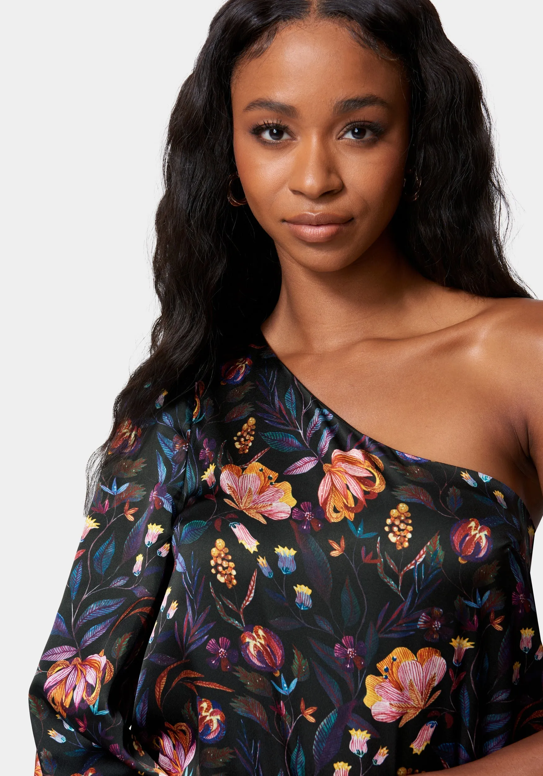 Satin Balloon Sleeve Bodysuit sold by Bebe product image thumbnail 4