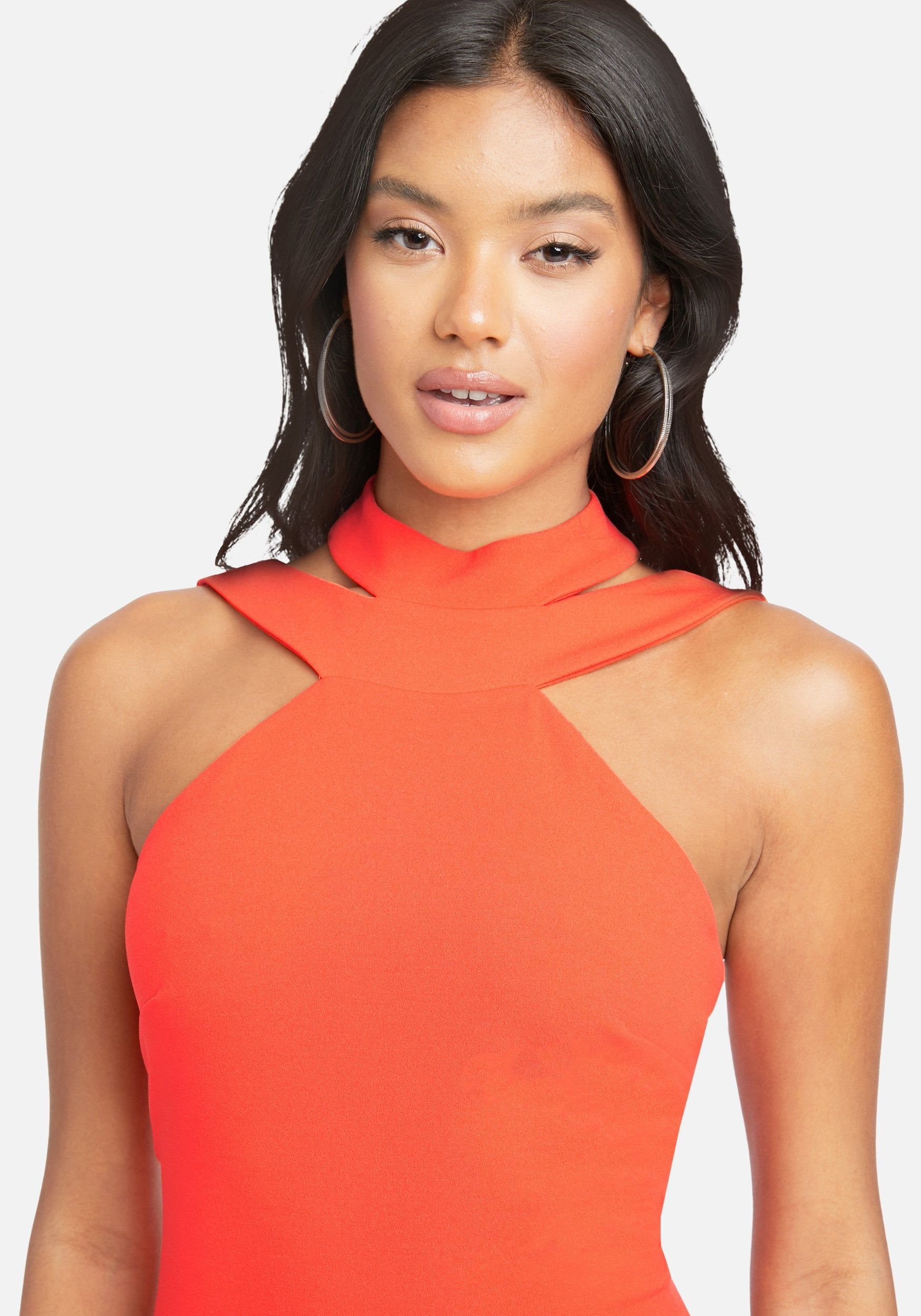 Halter Neck Bodycon Midi Dress sold by Bebe product image thumbnail 4