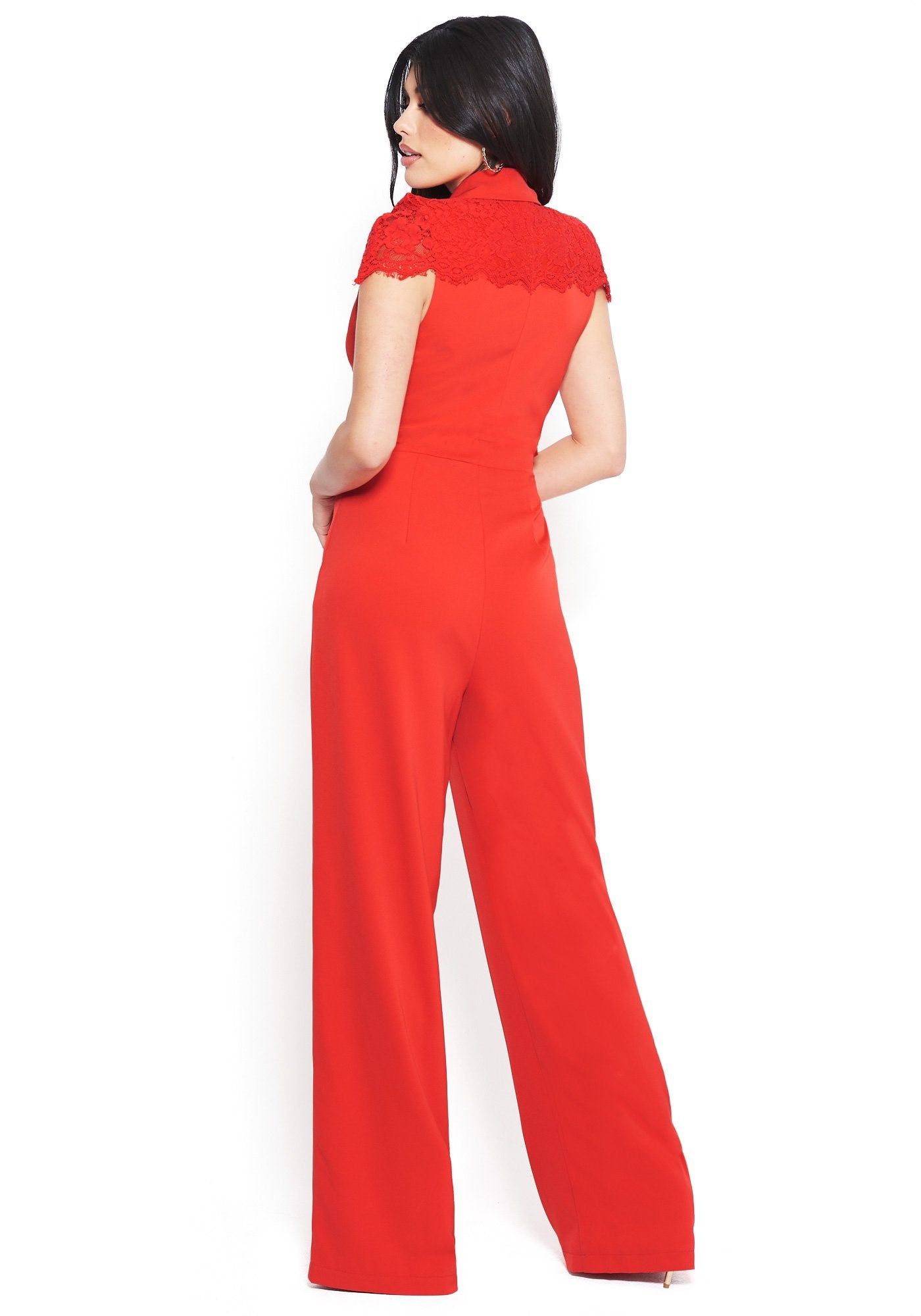 Lace Capelet Jumpsuit sold by Bebe product image thumbnail 2