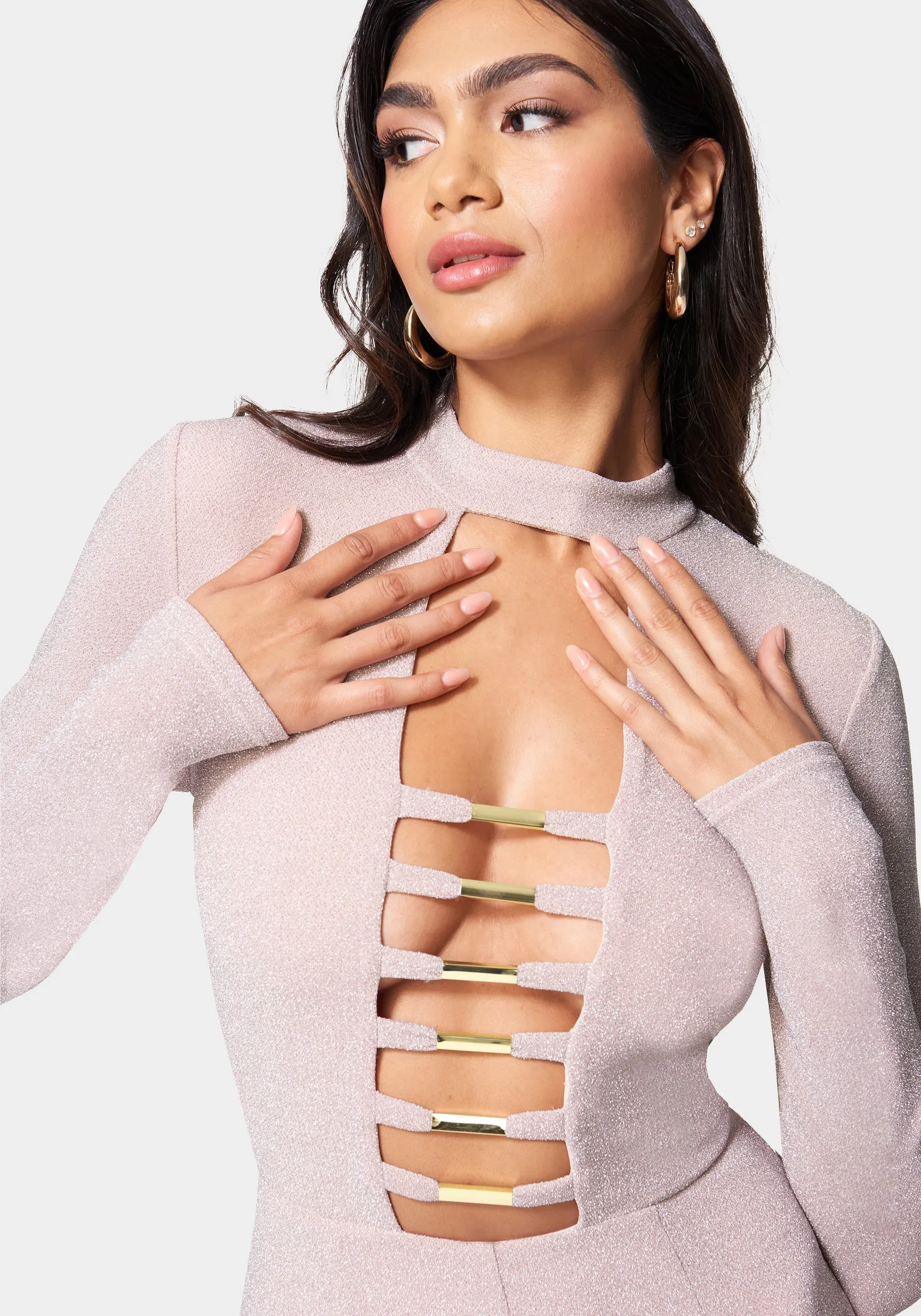 Bar Detail Jumpsuit sold by Bebe product image thumbnail 4