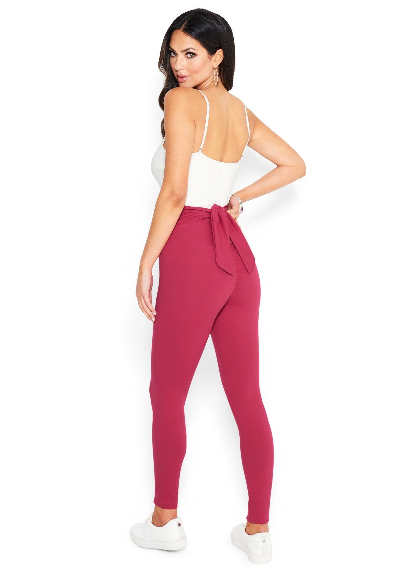 Ruched Bum Bow Detail Legging sold by Bebe product image thumbnail 3