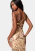 Sparkle Mesh Midi Dress sold by Bebe