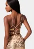 Sparkle Mesh Midi Dress sold by Bebe