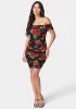 Off Shoulder Mesh Dress sold by Bebe