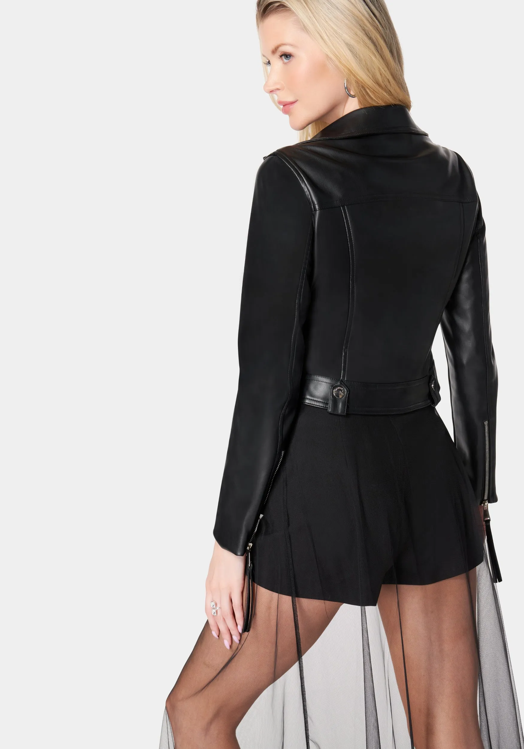 Vegan Leather Moto Jacket sold by Bebe product image thumbnail 4