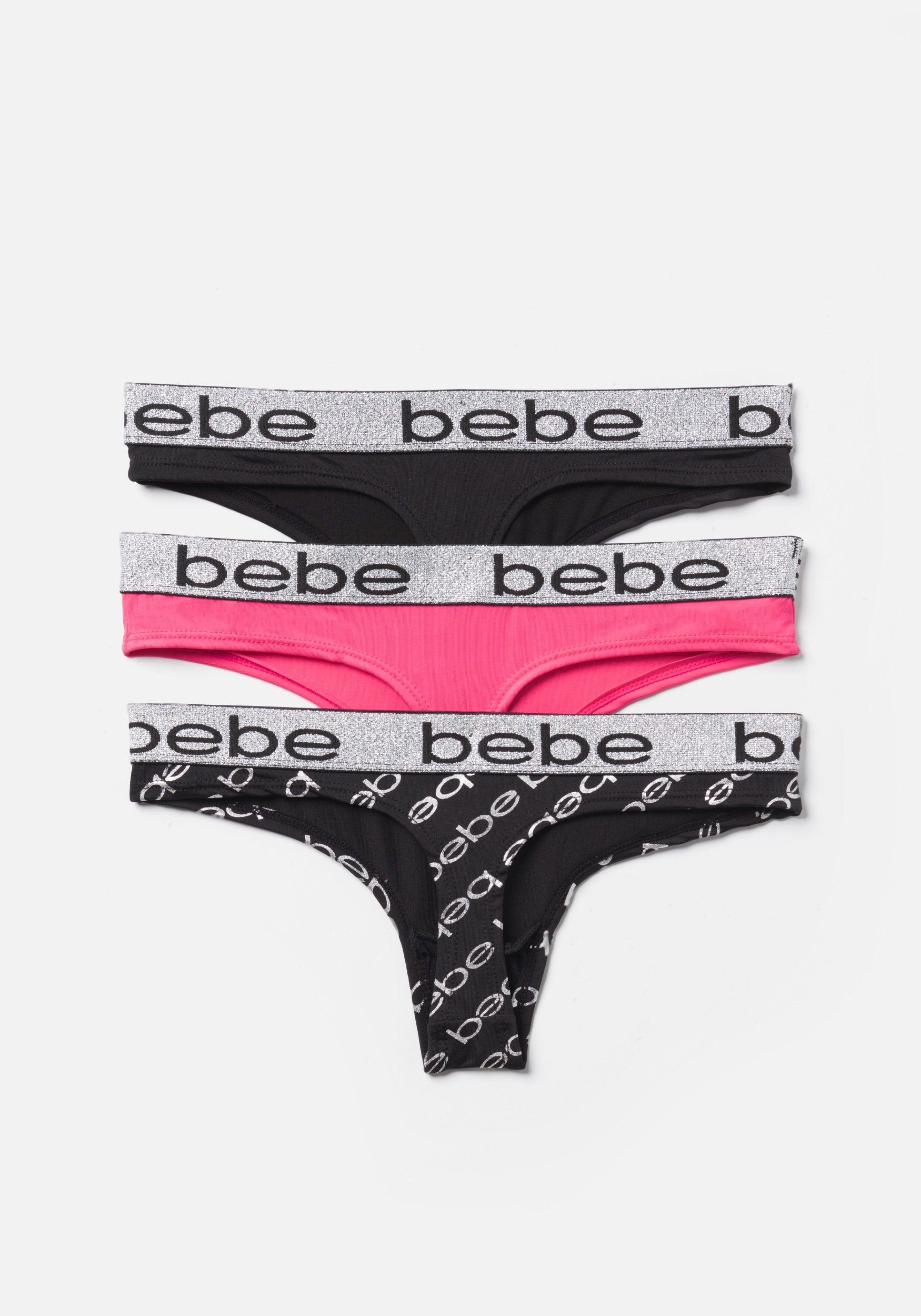 3 Piece Logo Panty Set sold by Bebe product image thumbnail 3