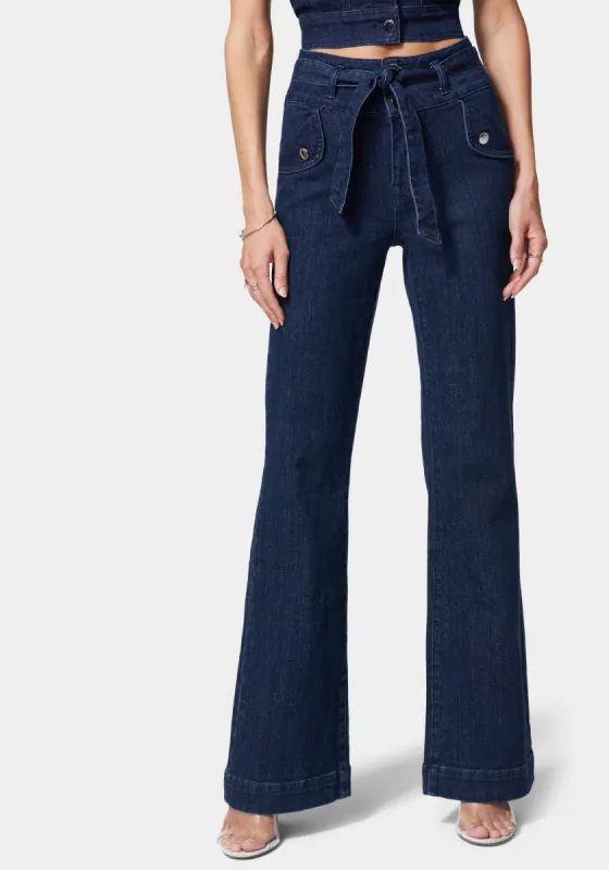 Belted Wide Leg Jean sold by Bebe