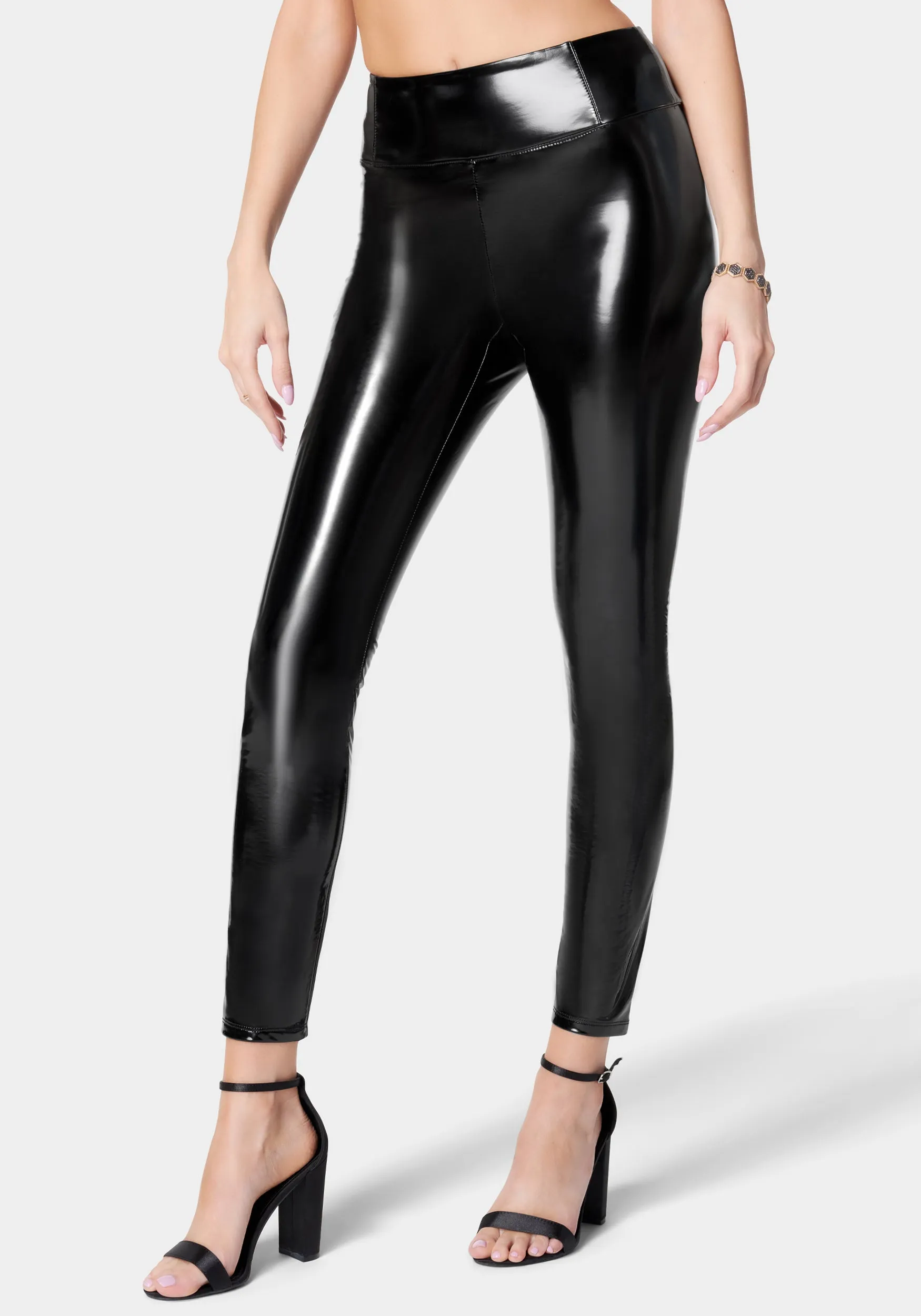 High Waist Liquid Shine Legging sold by Bebe