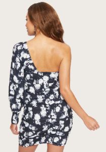 Print One Shoulder Dress sold by Bebe