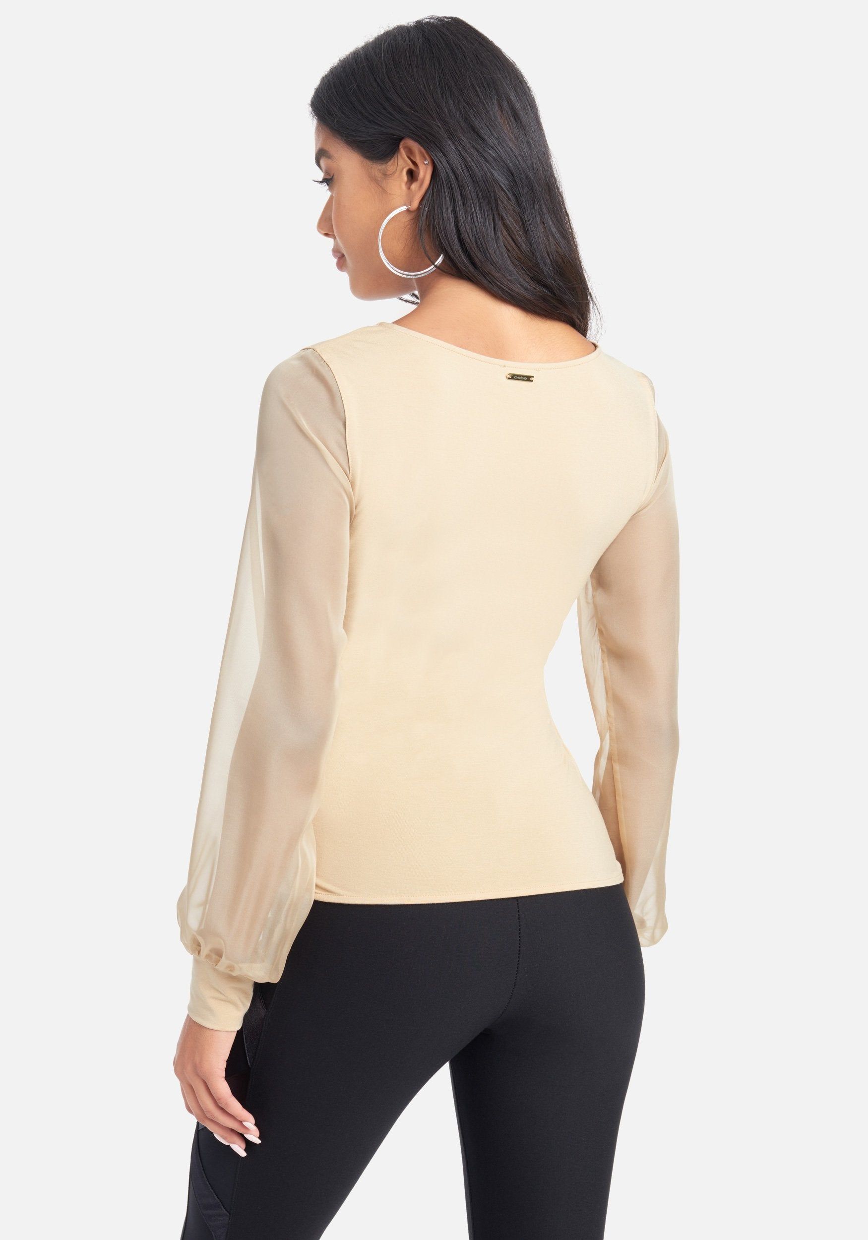Chiffon Sleeve Wrap Top sold by Bebe product image thumbnail 3