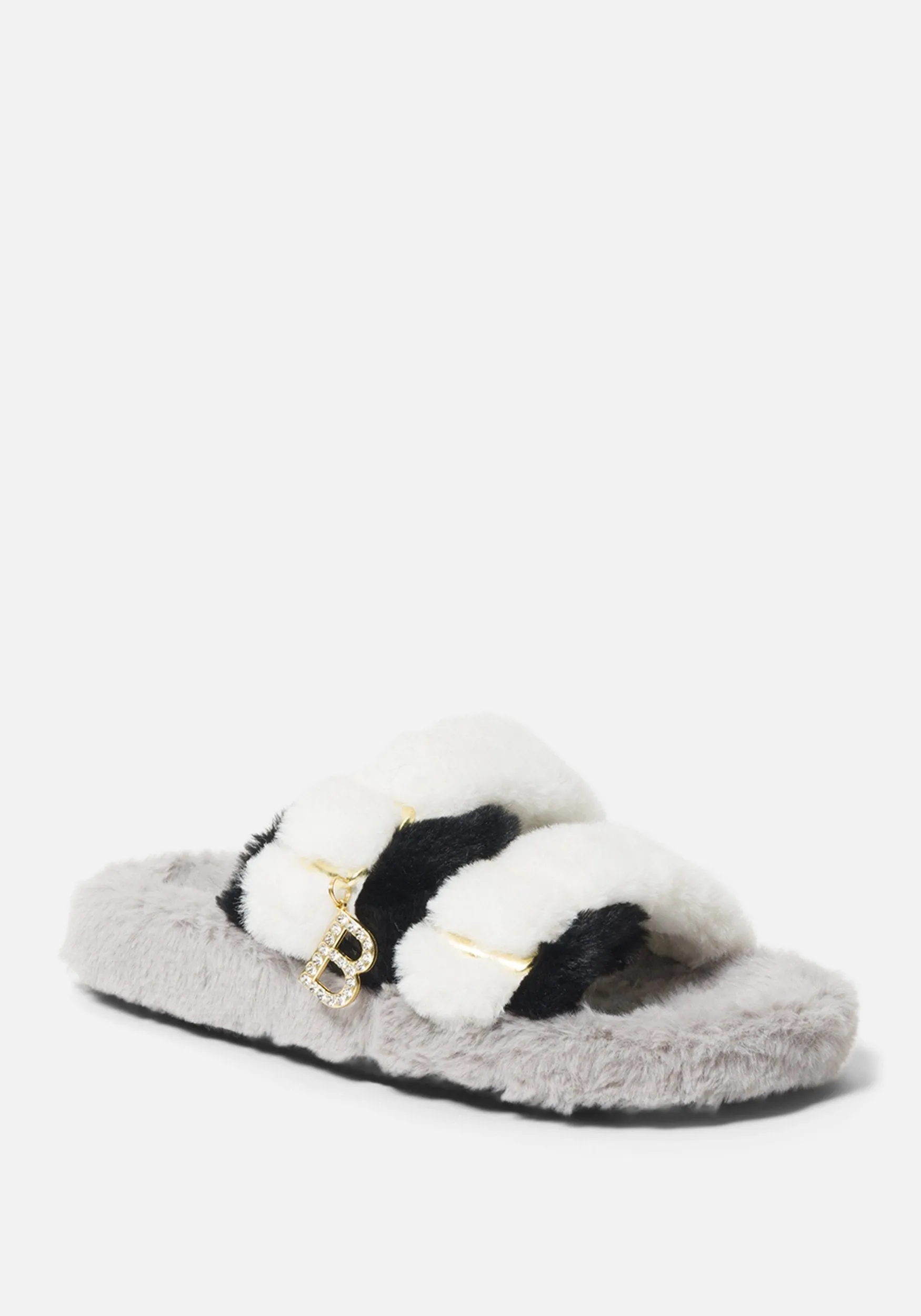 Fanny Faux Fur Slippers sold by Bebe