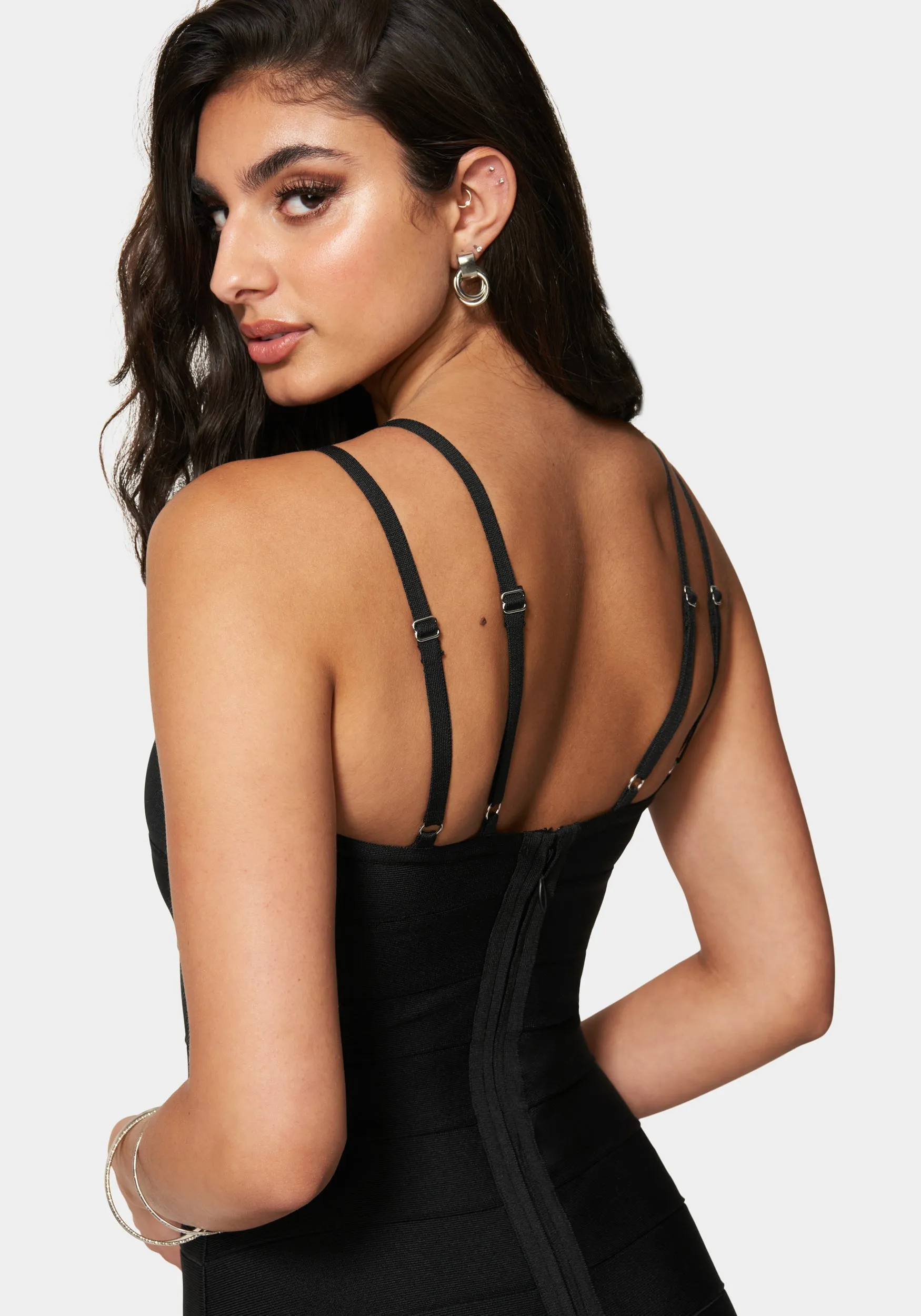 Luxe Bandage Double Strap Dress sold by Bebe product image thumbnail 4