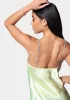 Sparkle Strap Slip Dress sold by Bebe
