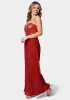Bustier Pleated Wide Leg Jumpsuit sold by Bebe