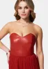 Bustier Pleated Wide Leg Jumpsuit sold by Bebe