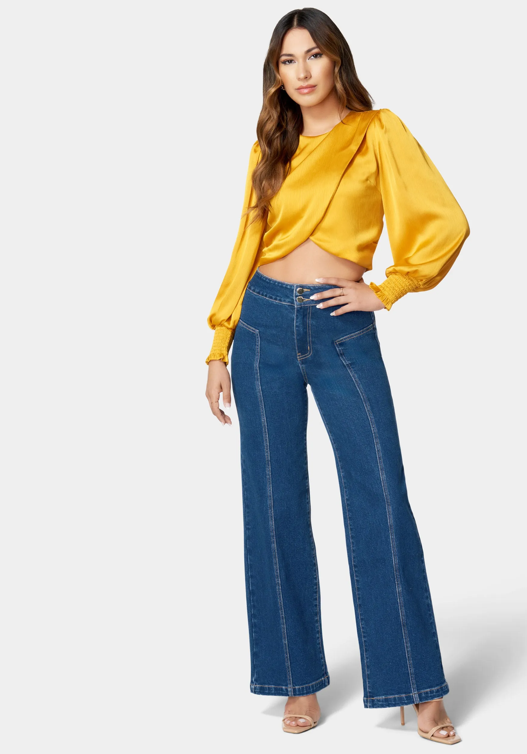 High Waist Wide Leg Jean sold by Bebe product image thumbnail 2