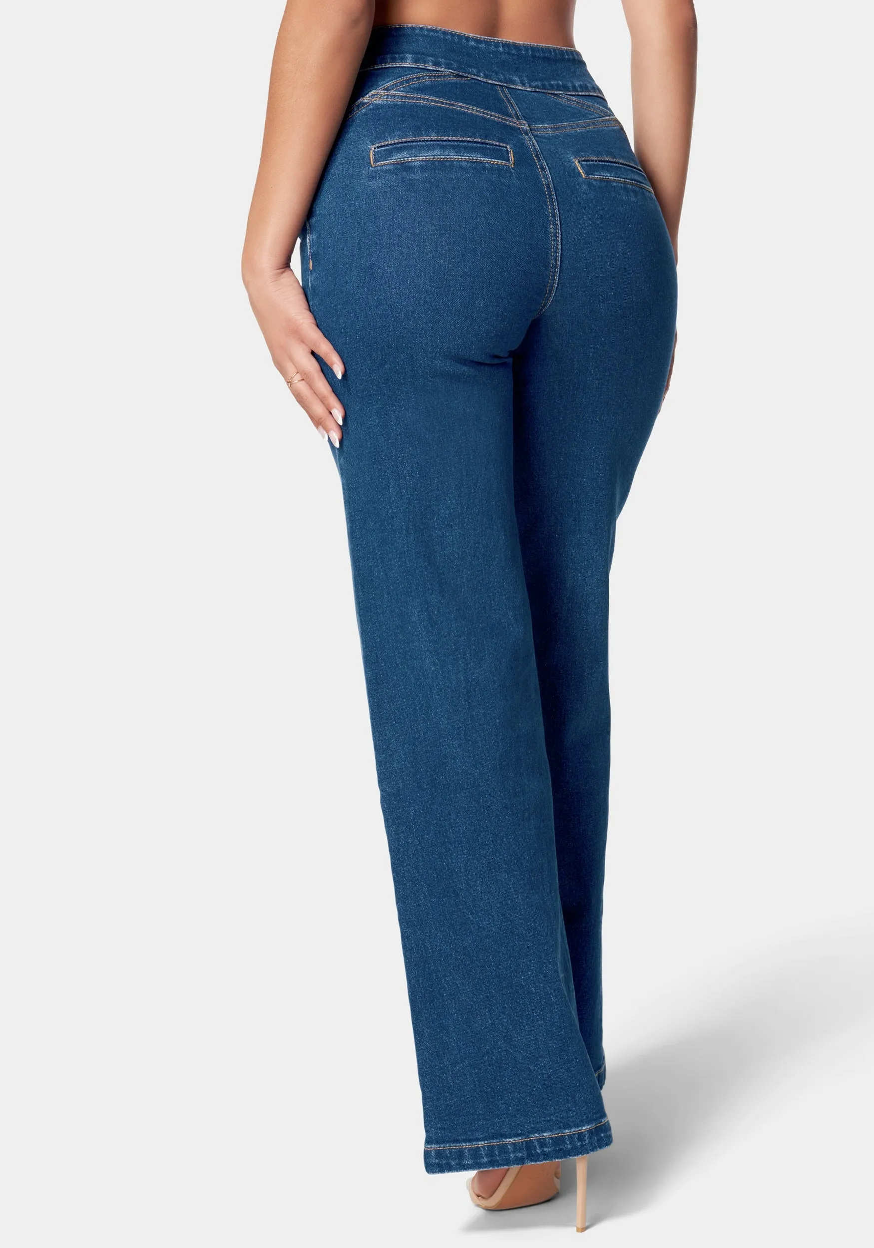High Waist Wide Leg Jean sold by Bebe product image thumbnail 3