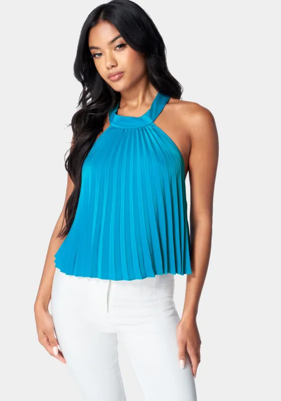 Pleated Halter Top sold by Bebe