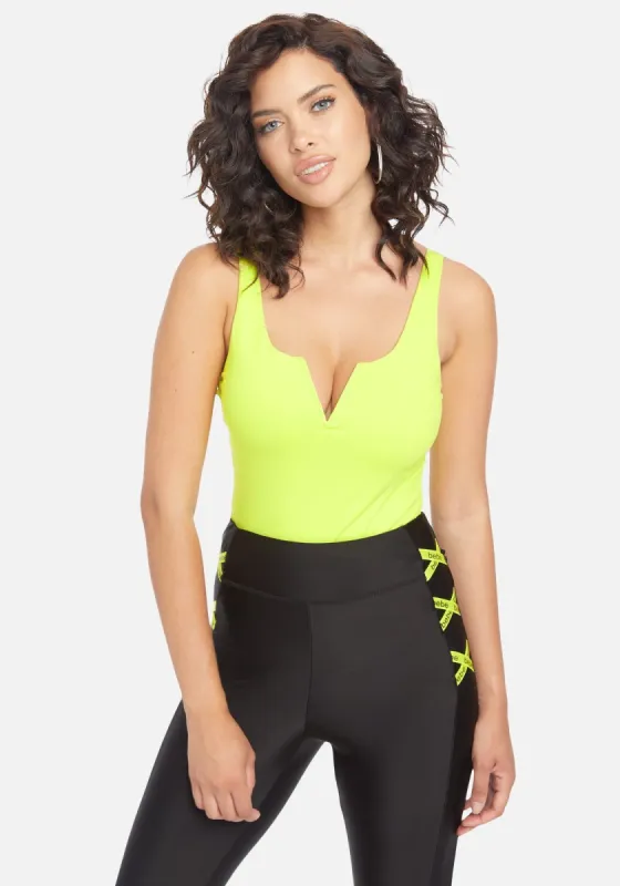 Deep V Plunge Knit Top sold by Bebe