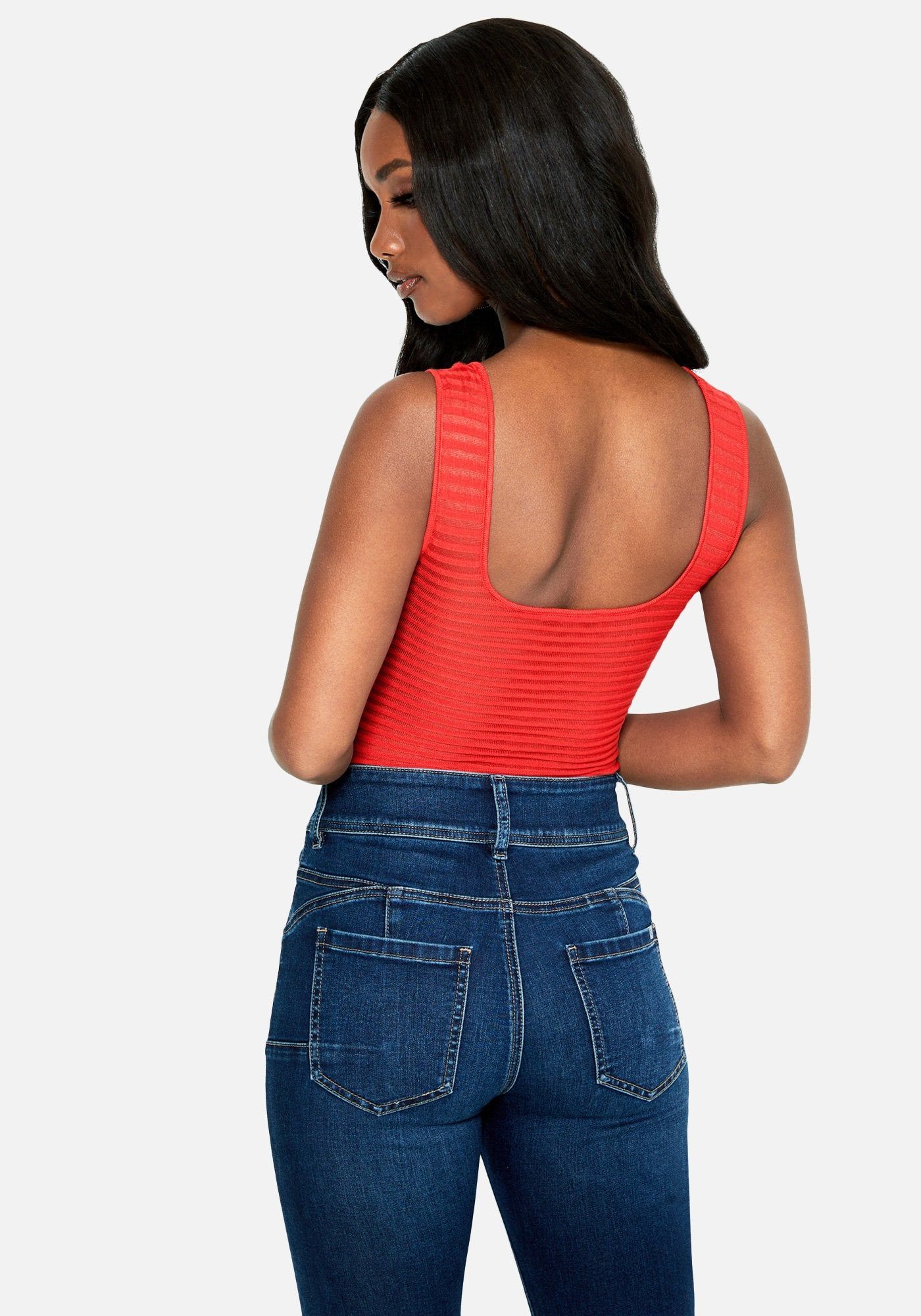 Shadow Stripe Sweater Tank sold by Bebe product image thumbnail 3