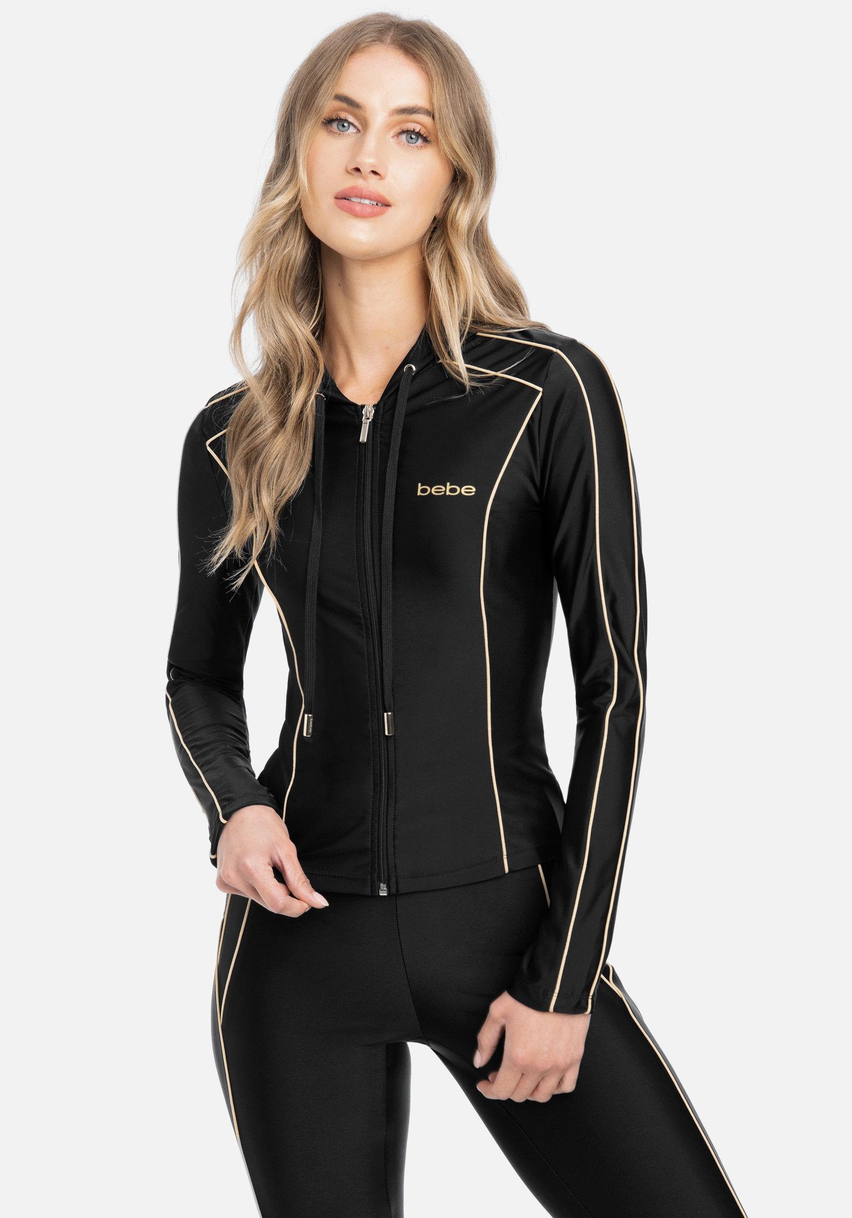 Bebe Logo Stitch Contrast Jacket sold by Bebe