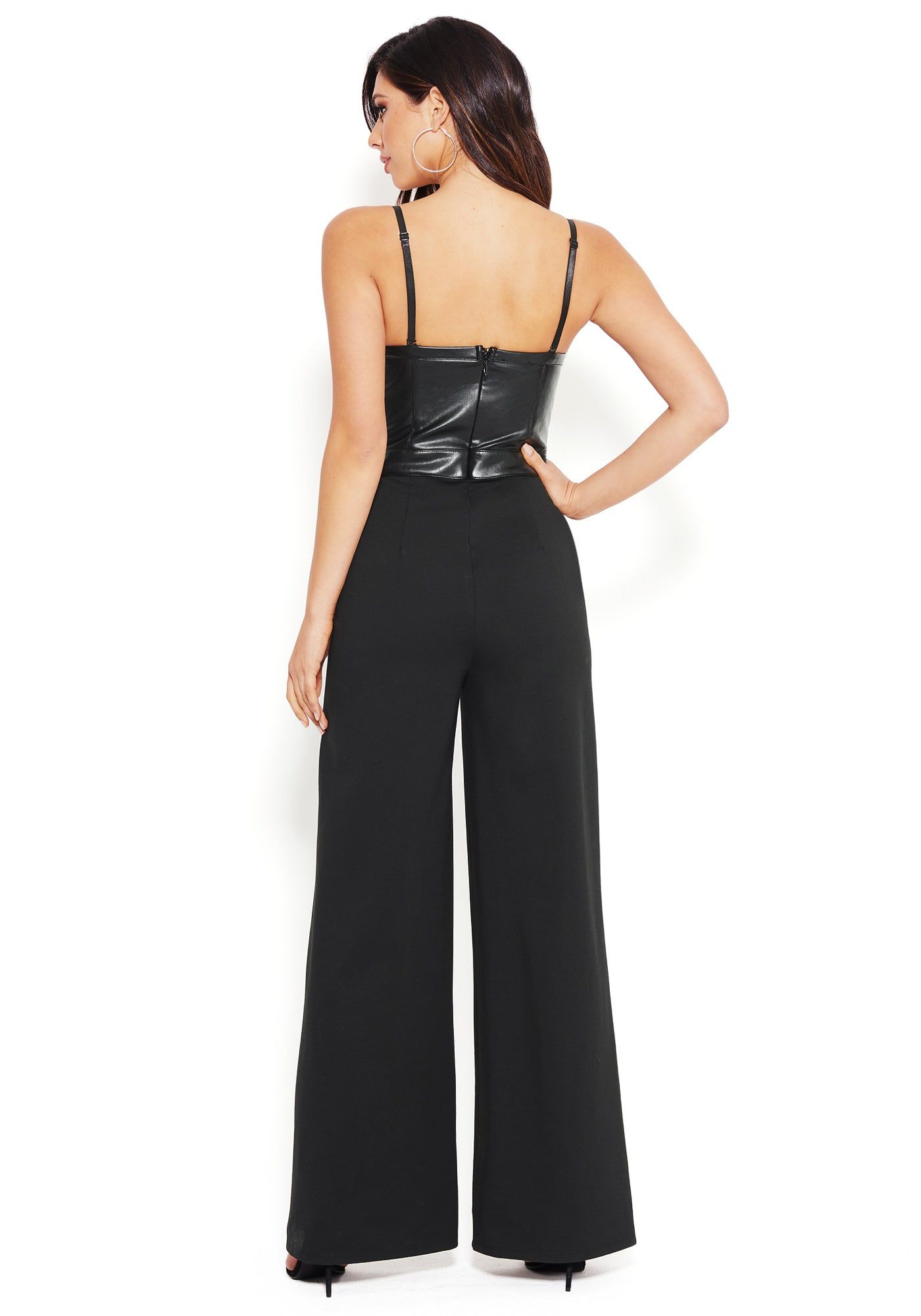 Vegan Leather Bustier Jumpsuit sold by Bebe product image thumbnail 3