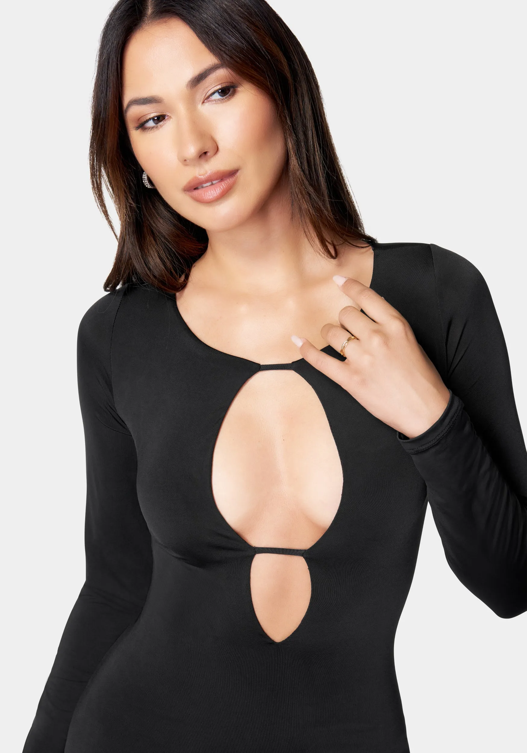 Open Neck Midi Dress sold by Bebe product image thumbnail 4