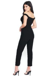 Off Shoulder Blazer Jumpsuit sold by Bebe